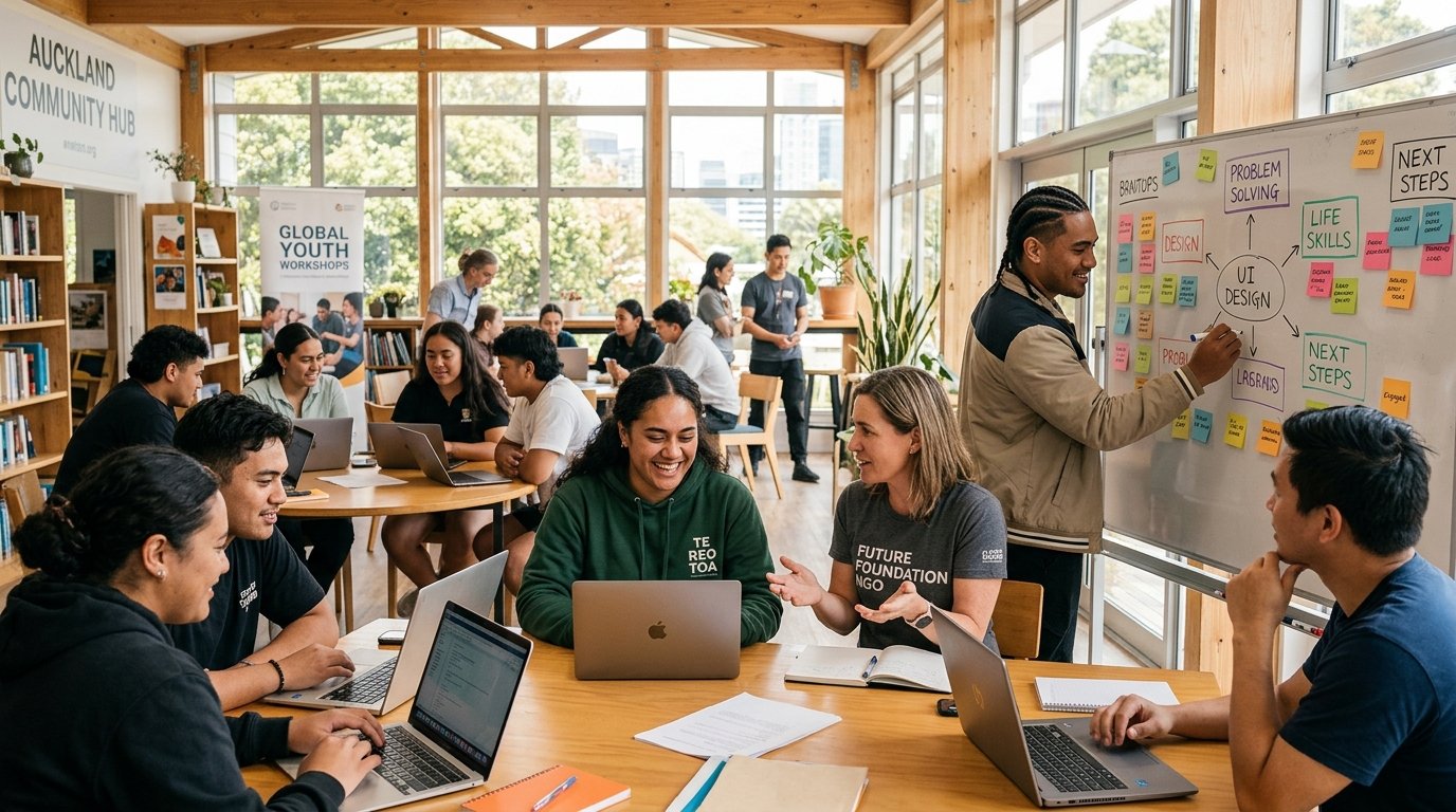 Auckland Youth Collaboration & Skills Workshop in New Zealand